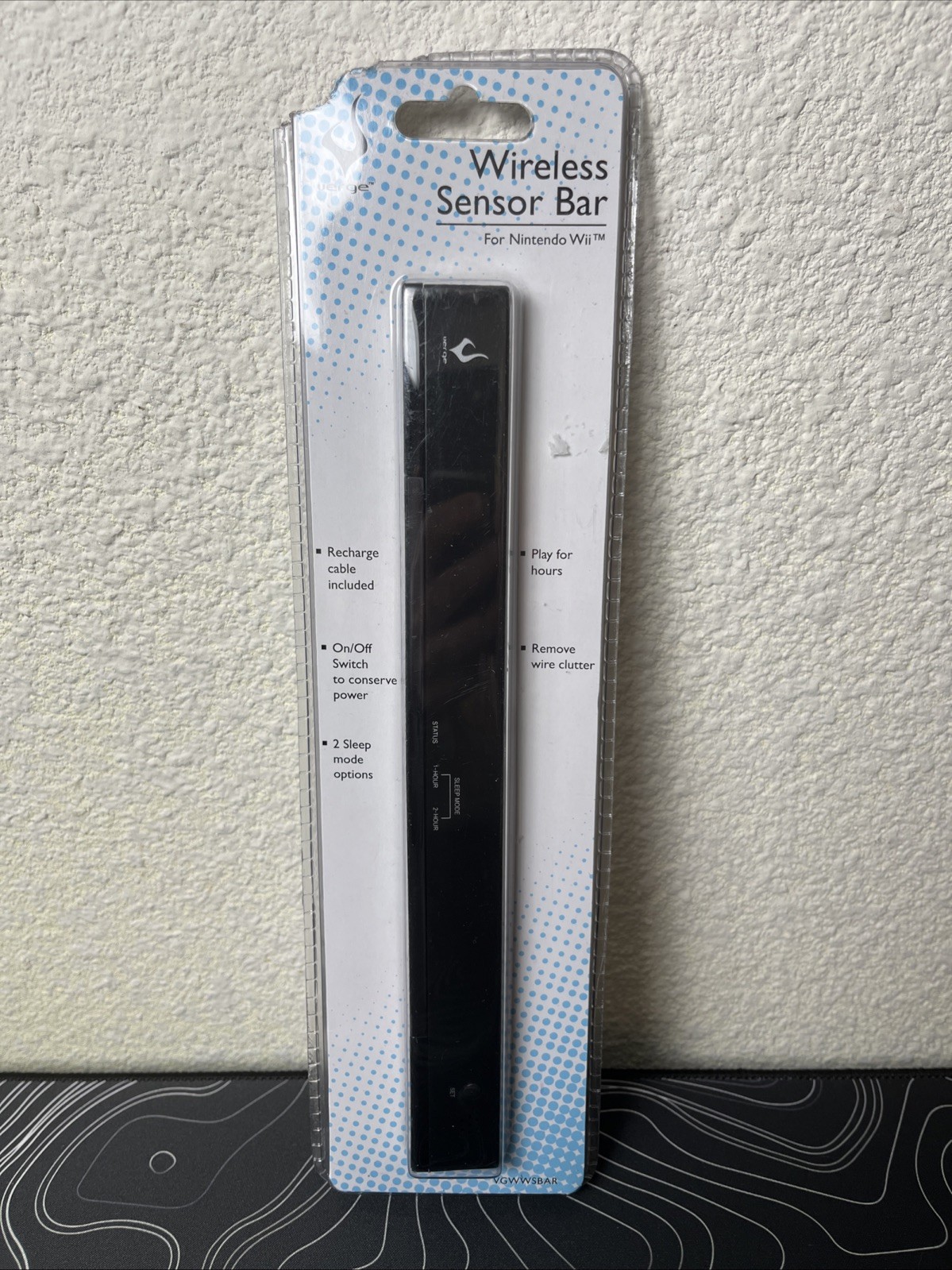 VERGE Wireless Sensor Bar for Wii & Wii U , NEW SEALED