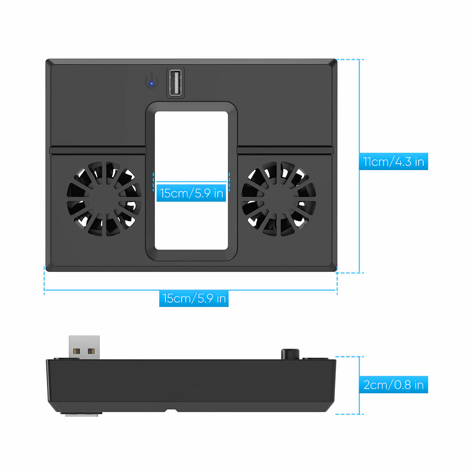 USB Vertical Cooling Fan External Cooler Accessories for Xbox Series X Console