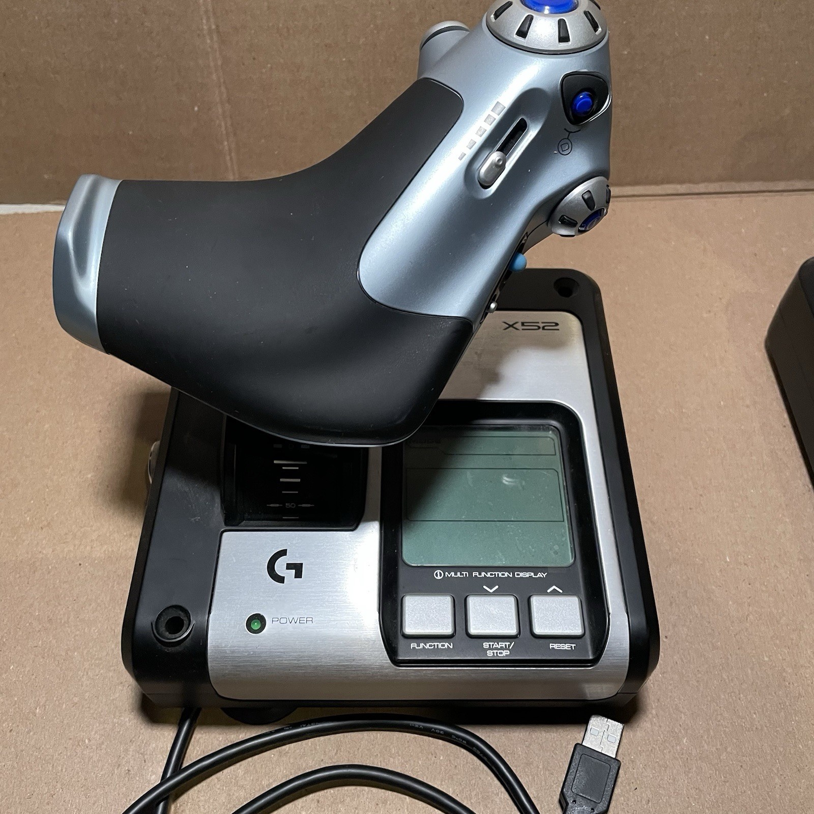 Logitech G Saitek HOTAS X52 Flight Control System Throttle and Stick – READ