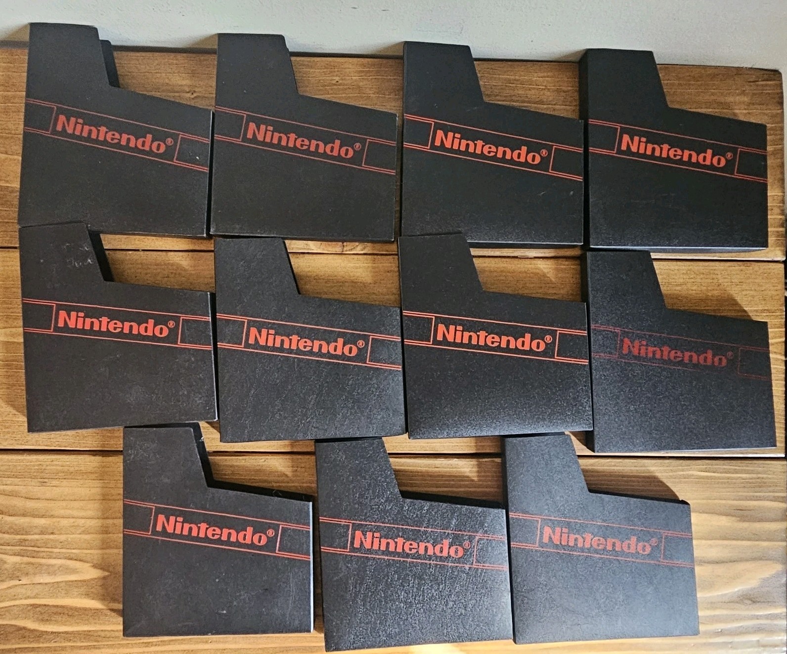Nintendo NES x11 Nintendo Logo Dust Covers Game Sleeves