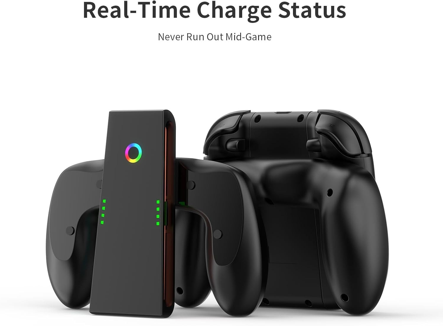 Lightweight Portable Joy-Con Charging Grip for Switch 2 & OLED – Magnetic & Fast
