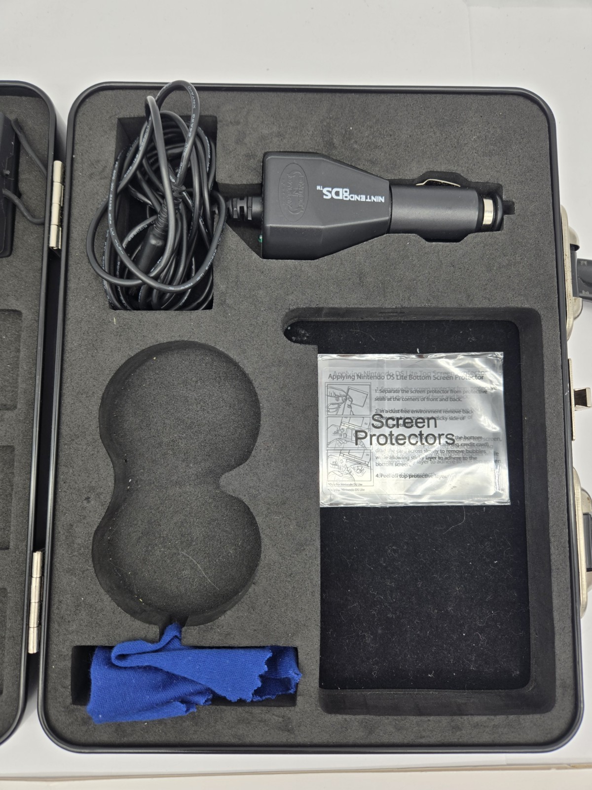 Nintendo DS Travel Kit Hard Case Accessories Stylus Game Storage NO HEADPHONES