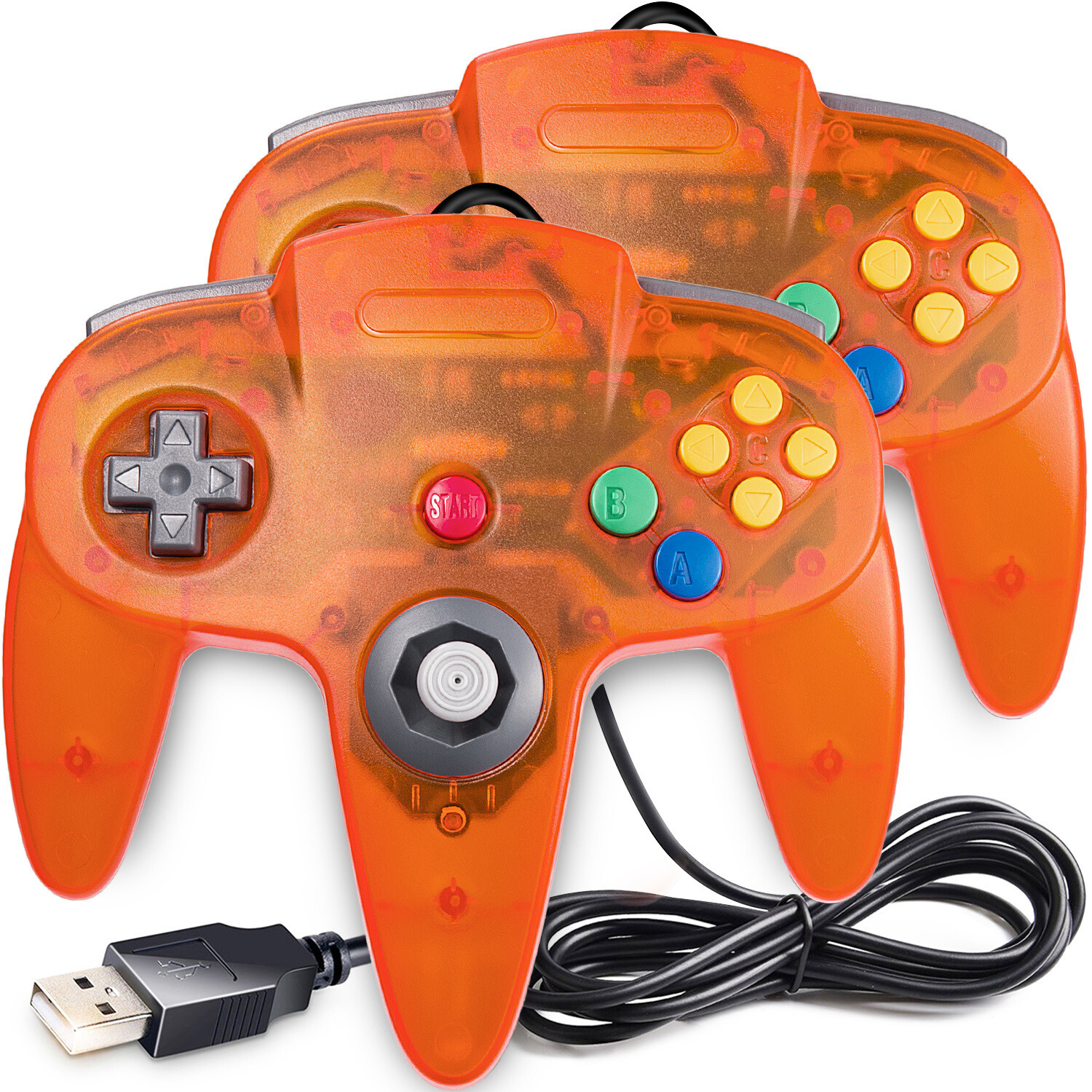 For Nintendo 64 N64 USB Wired Controller Joystick Joypad For PC / MAC / Retropie