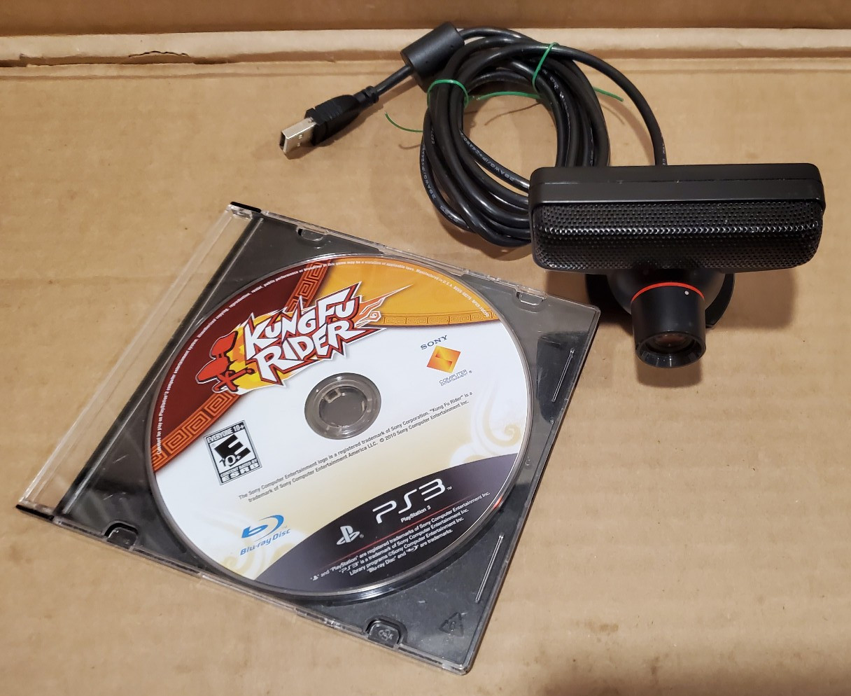Genuine SONY PlayStation PS3 USB Camera SLEH-00448 + Kung fu game