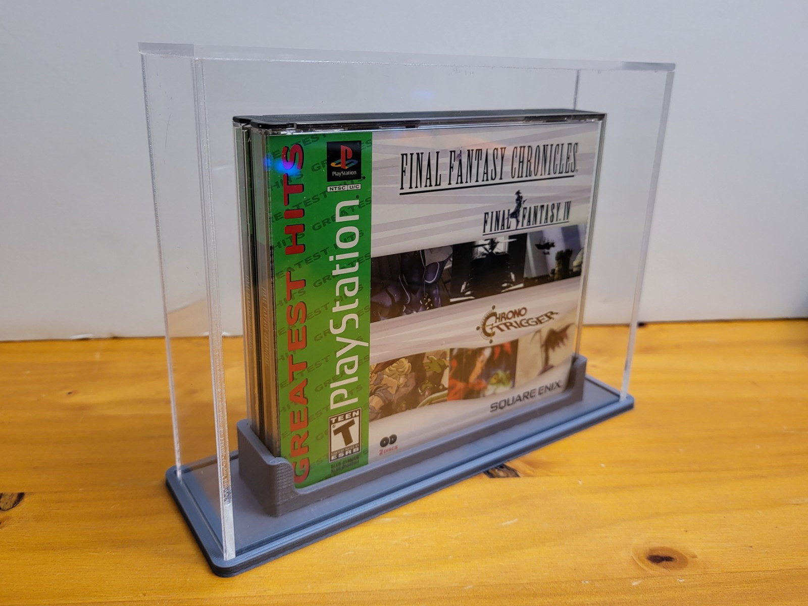 Custom Playstation 1 Acrylic Game Display Stand – PS1 Collector Shelf Mount