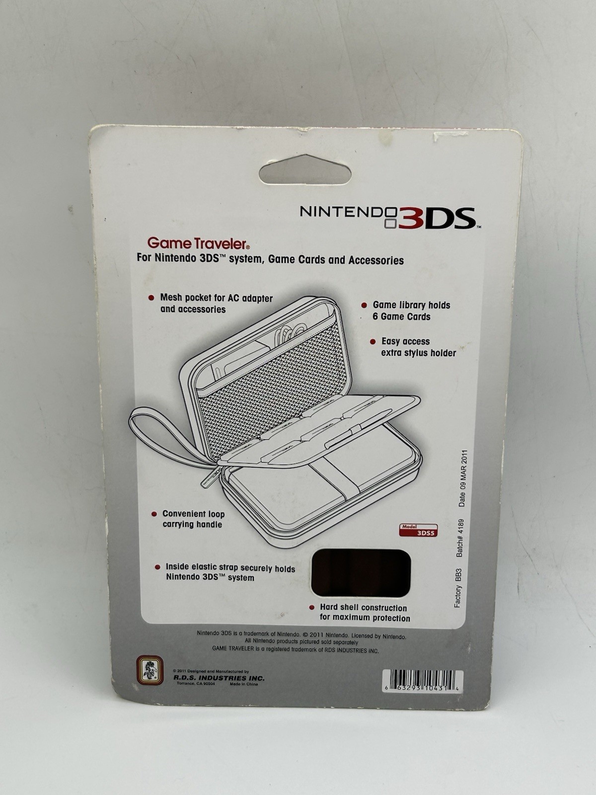 Nintendo 3DS Game Traveler Brown Holds System, Game Cards Accessories Sealed