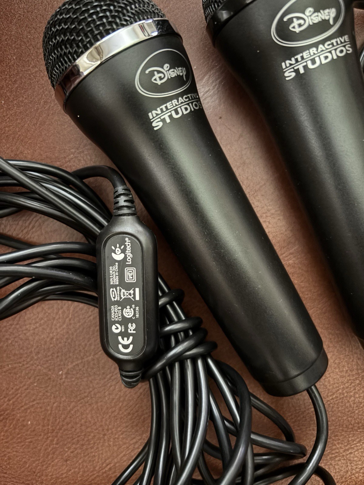 Disney Interactive Studios Logitech Microphone USB Wired PS3 Xbox Wii – Lot of 2