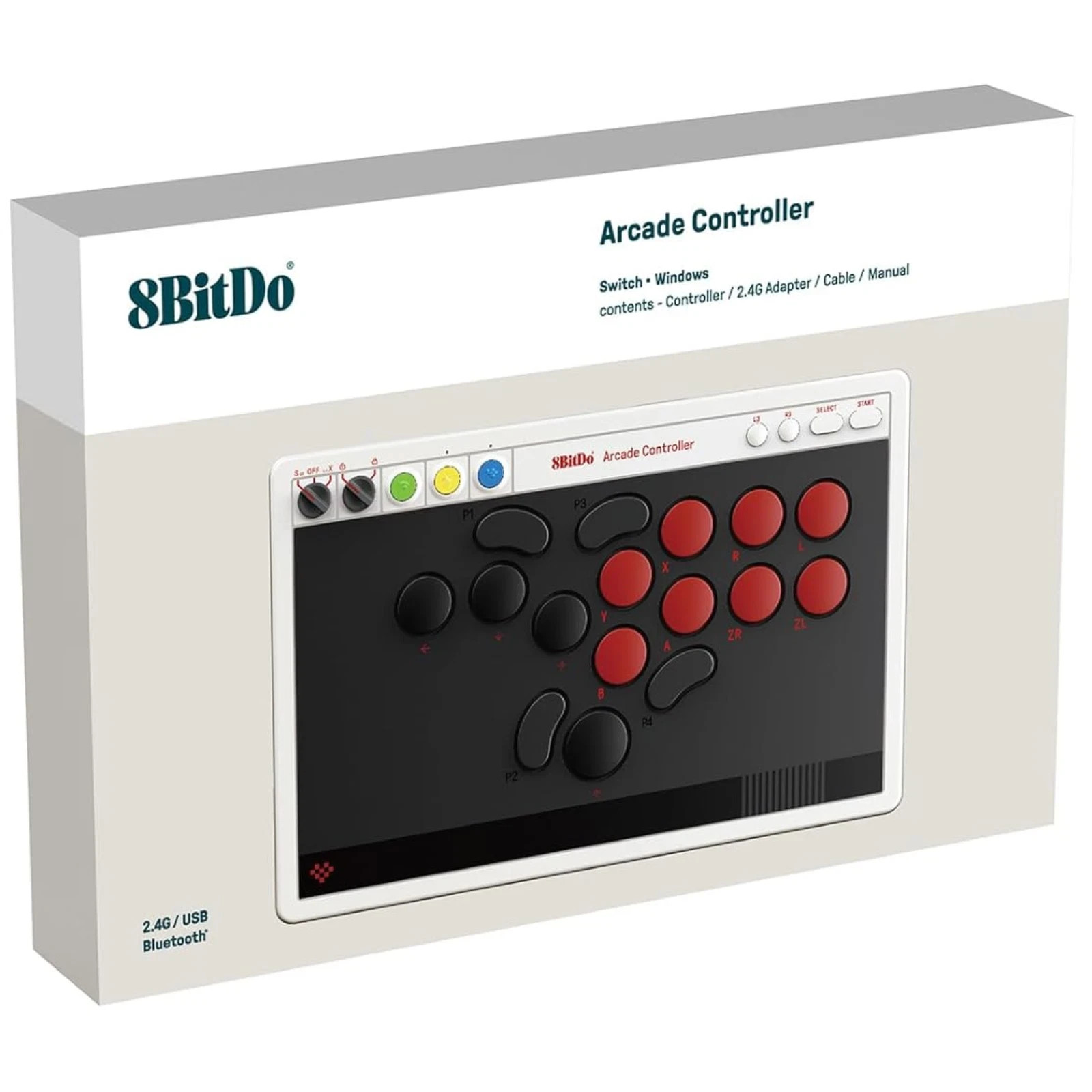8BitDo All-Button Arcade Controller N Edition Switch 2 Windows Leverless Used