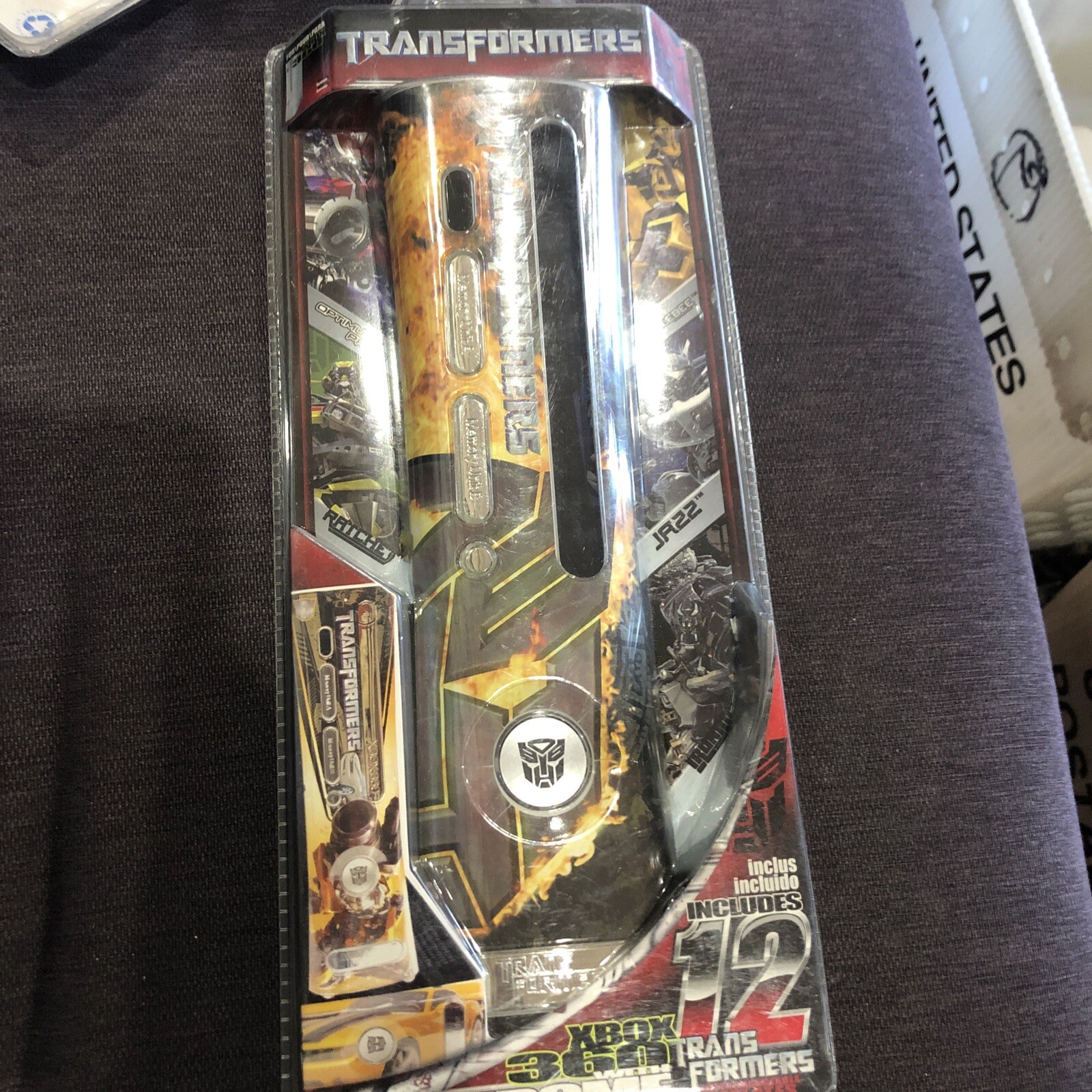 Microsoft Xbox 360 Transformers Autobots Movie Faceplate w 12 faces Chrome NEW