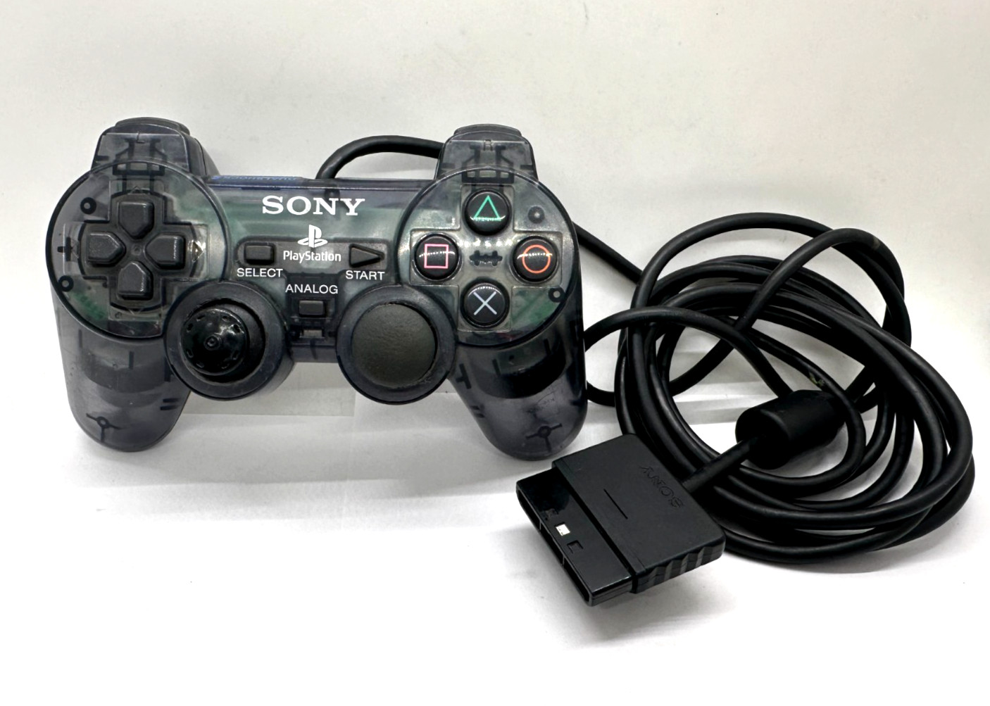 Sony PlayStation 2 PS2 Smoke Clear Controller DualShock OEM SCPH-10010 (READ)