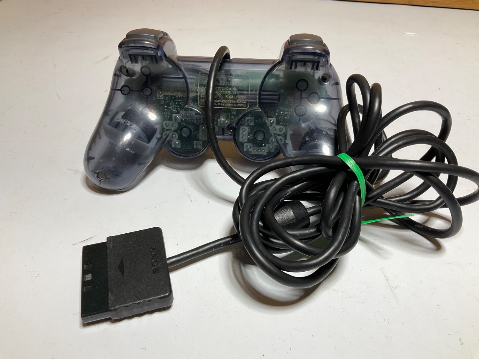 Sony PlayStation 2 PS2 SMOKE GREY Clear Controller DualShock OEM SCPH-10010