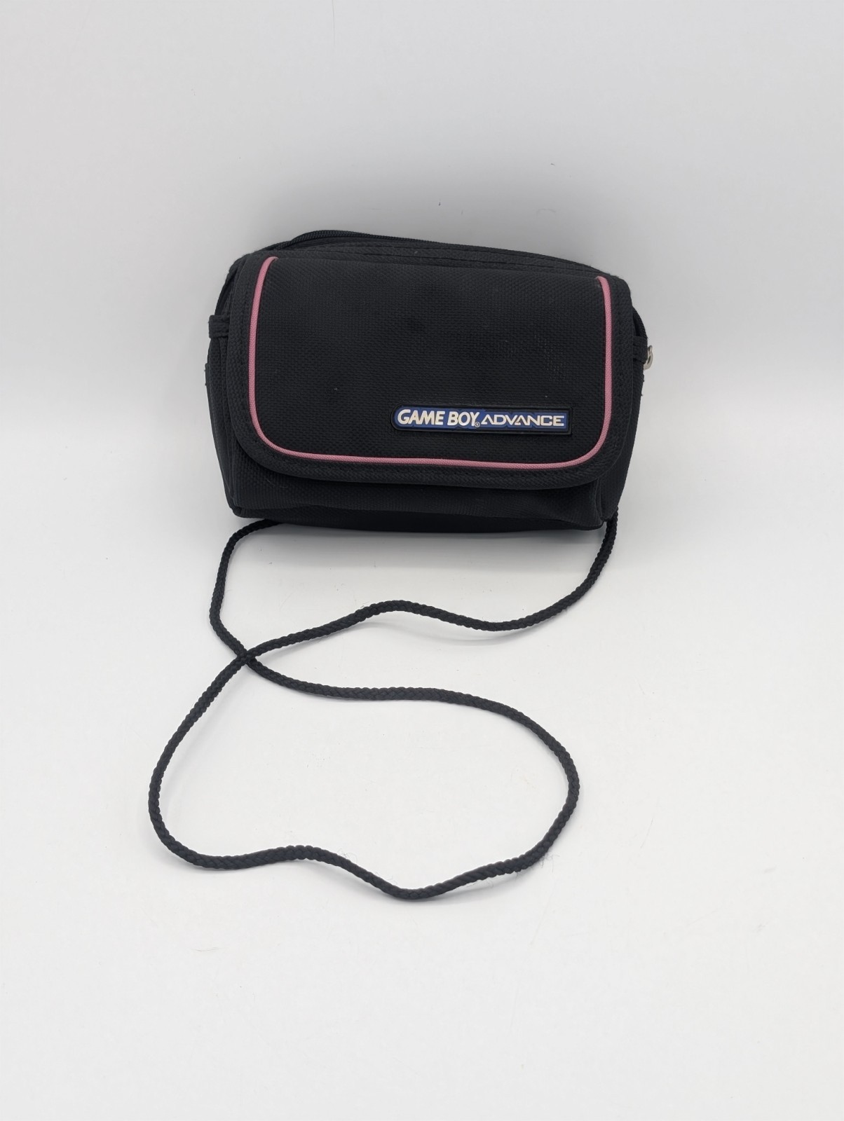 Nintendo Game Boy Advance SP Carry Case Gray w/Pink Trim