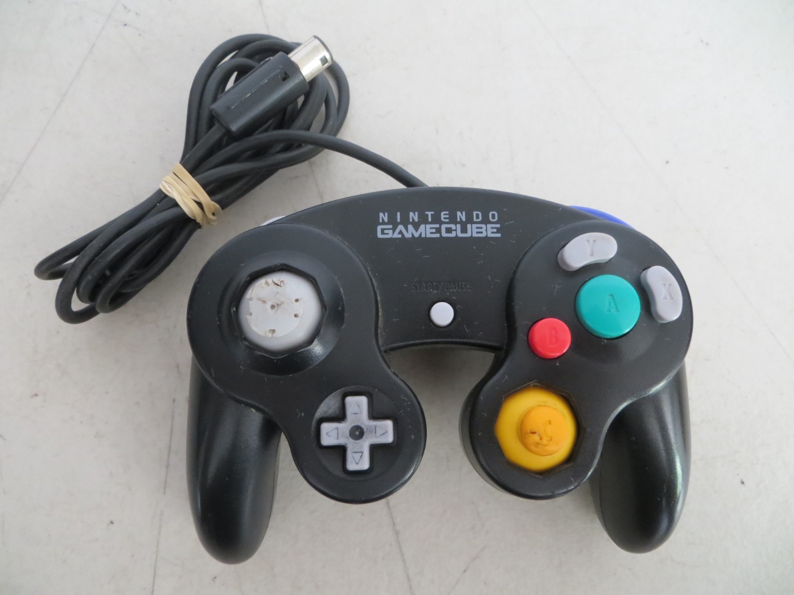 OEM Nintendo GameCube Controller Jet Black DOL-003 Tested
