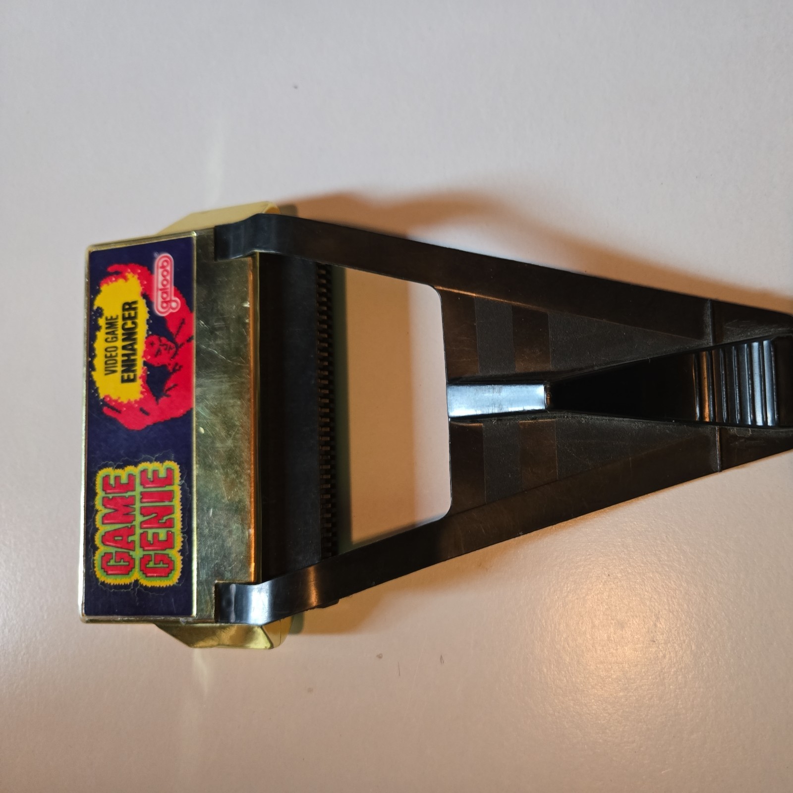 Galoob Gold Game Genie Nintendo NES Game Cartridge Adapter Enhancer