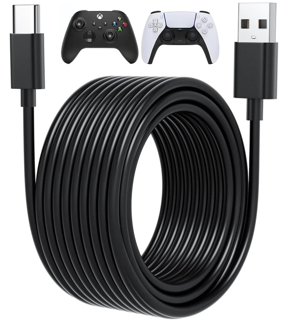 15ft Long USB C Cable PS5 Controller Charger Cord for Xbox Series X,Series s