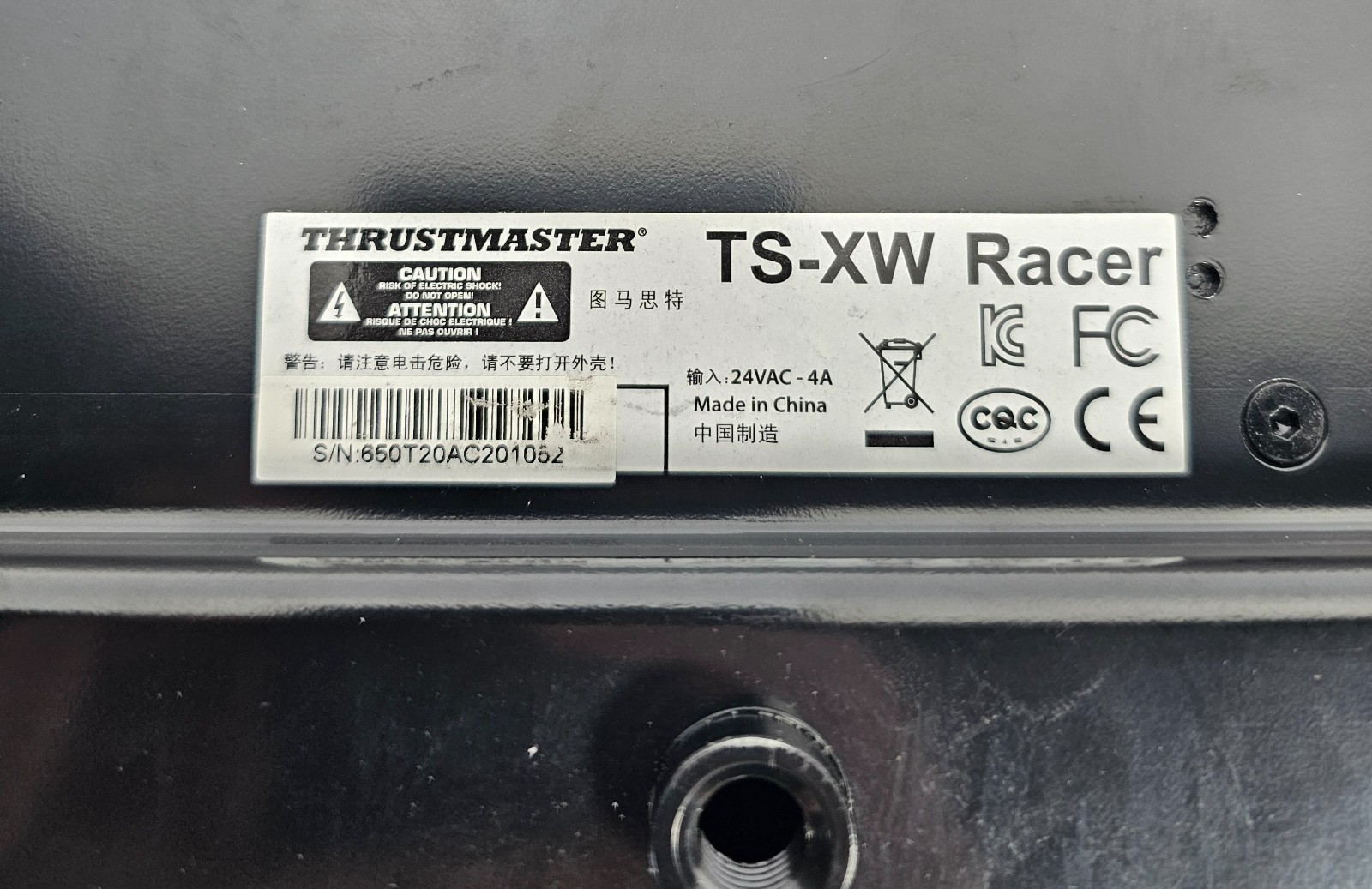 Thrustmaster TS-XW Racer Servo Base for Xbox Steering Wheel – Black WITH BOX