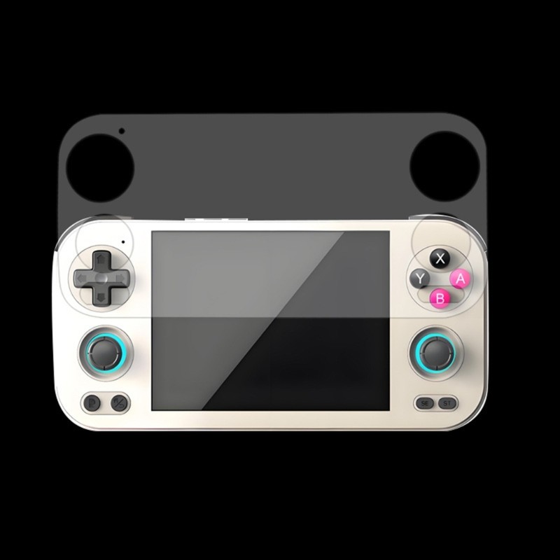 Impact Resistant Tempered Glass Screen Cover For RG476H Game Console None Bubble