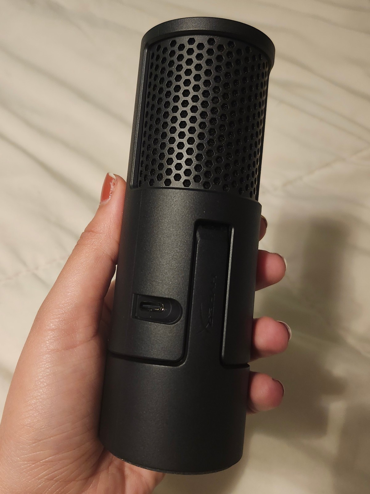 HyperX Solocast 2 Gaming Condenser Mic for PC, USB-C to USB-A, Black