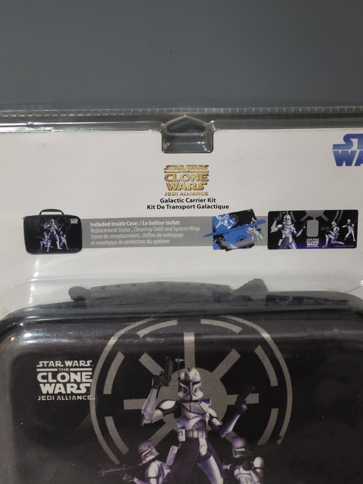 STAR WARS CLONE WARS STORM TROPPERS LARGE CARRYING CASE FOR NINTENDO DS LITE