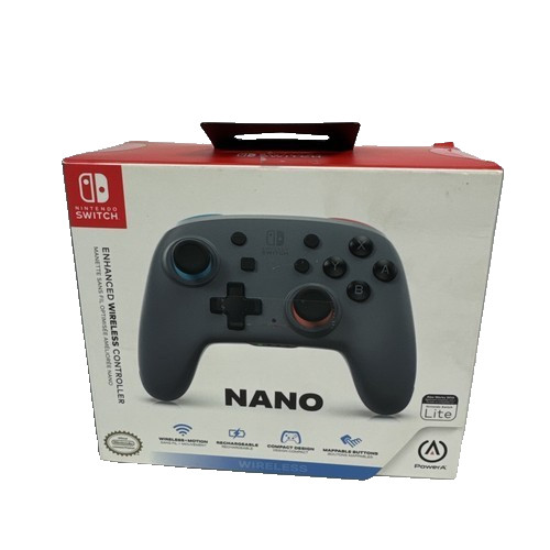 PowerA Enhanced Nano Wireless Controller for Nintendo Switch – Gray