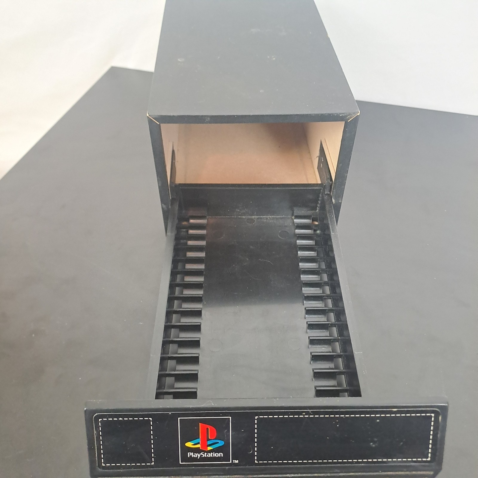 Vintage Sony Playstation PS1 Game Storage Case Cabinet Drawer Retro Gamer Decor
