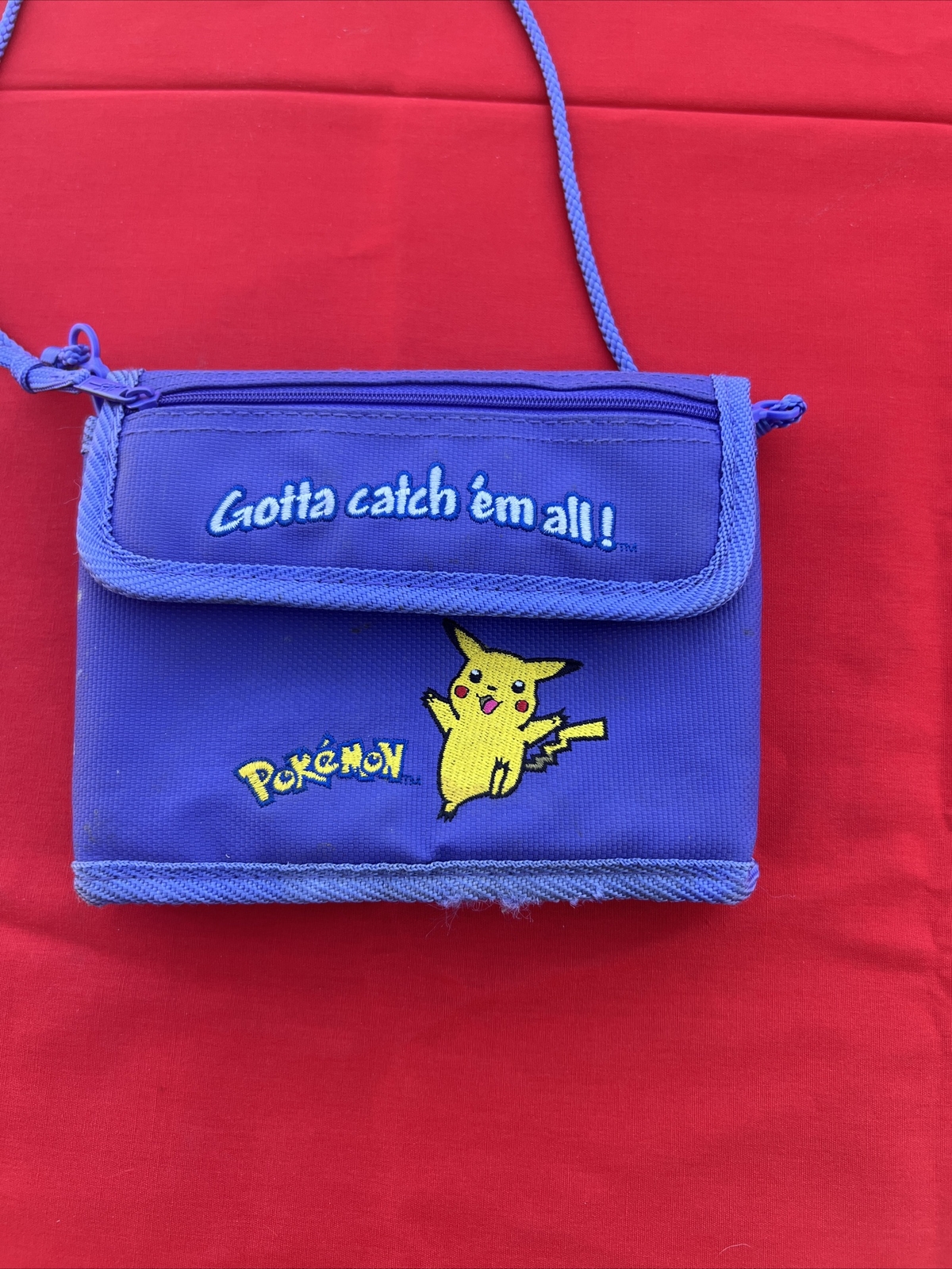 Pokemon Pikachu Purple Carry Case Vintage 1990s Game Boy Carry Travel Case