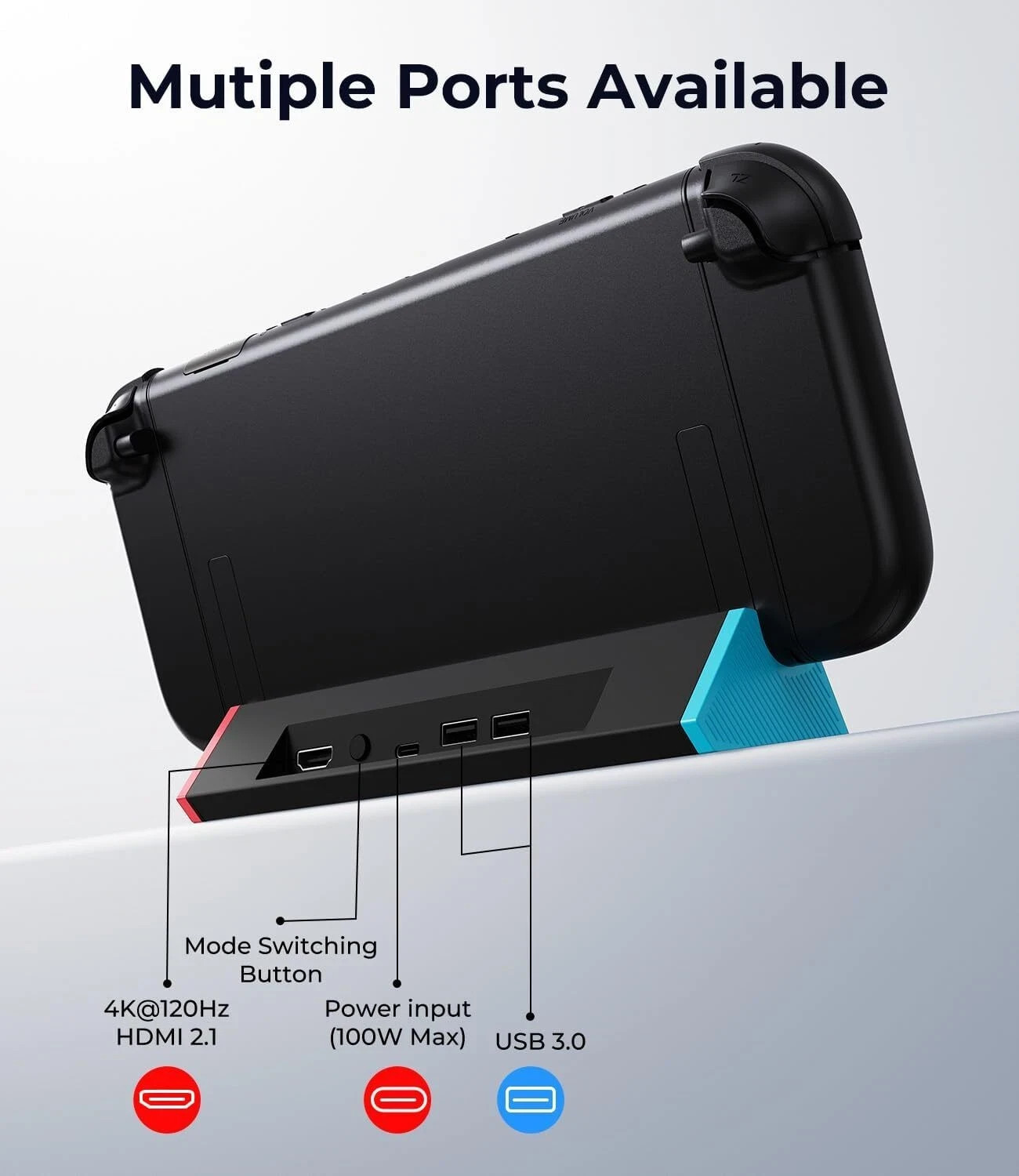 Charging Dock Station for Nintendo Switch 2 Type C to 4K HDMI-compatible USB 3.0