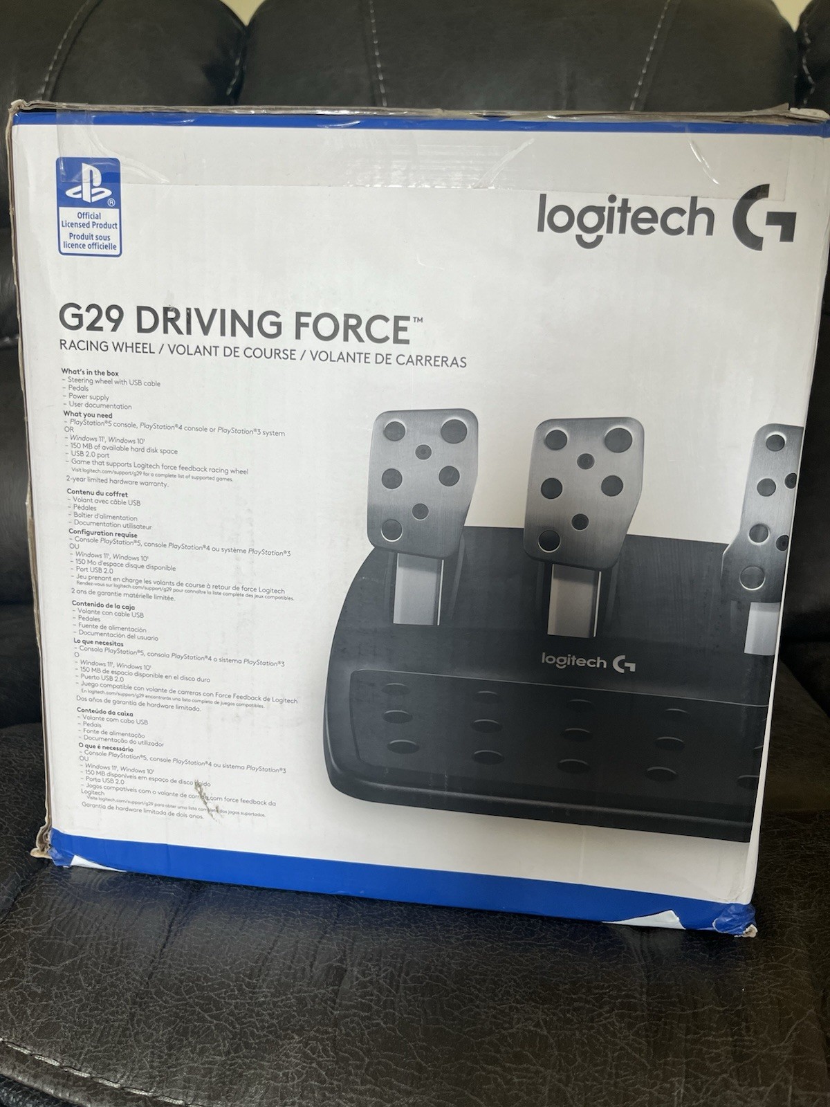 Logitech G29 Driving Force Racing Wheel and Pedals for PlayStation 5 4 3 Wired