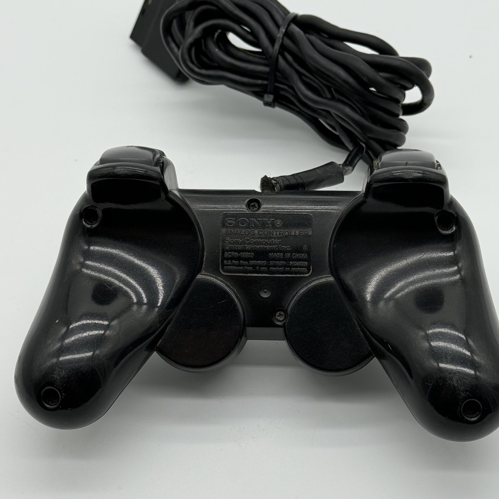 Sony PS2 DualShock 2 Controller Black SCPH-10010 Analog Wired Tested OEM