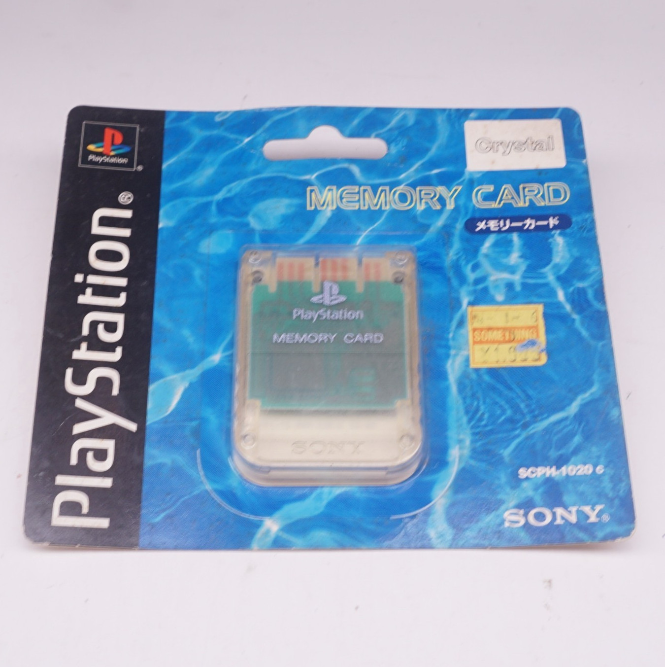PlayStation 1 Crystal Clear Sony PS1 Genuine Memory Card OEM SCPH-1020 NEW