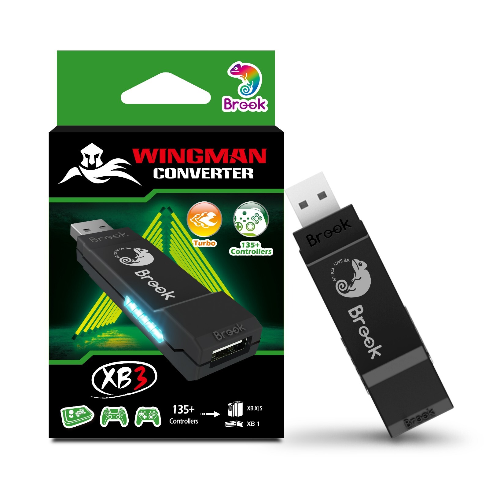 Brook Wingman XB 3 Converter – Wireless Controller Adapter for Xbox Consoles PC