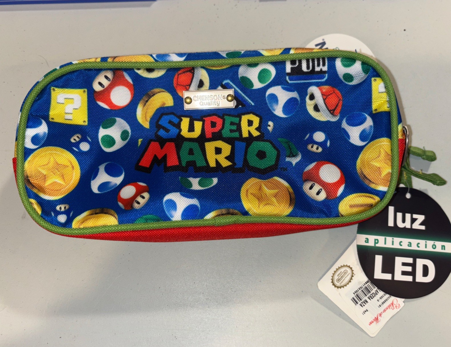 Mario Nintendo Switch Case Lights Up. 3 Pockets NWT