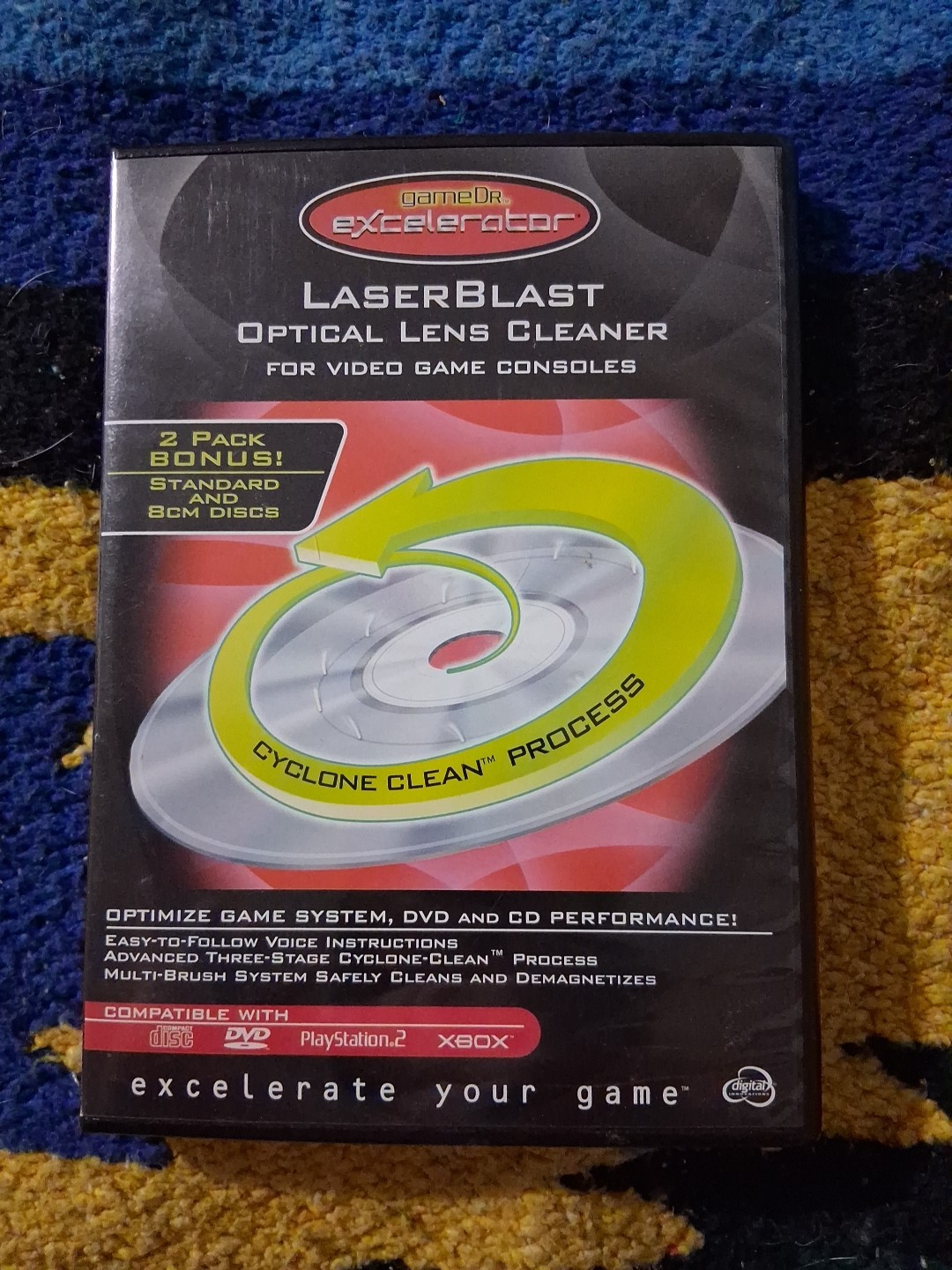 Laserblast Optical Lens Cleaner for Video Game Consoles GameDr 2-Pack