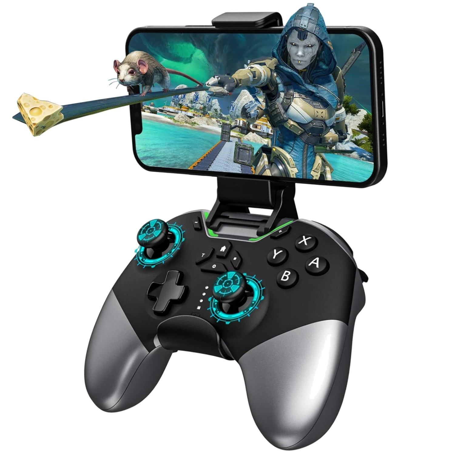 Turbo Wireless Game Controller with Phone Clip