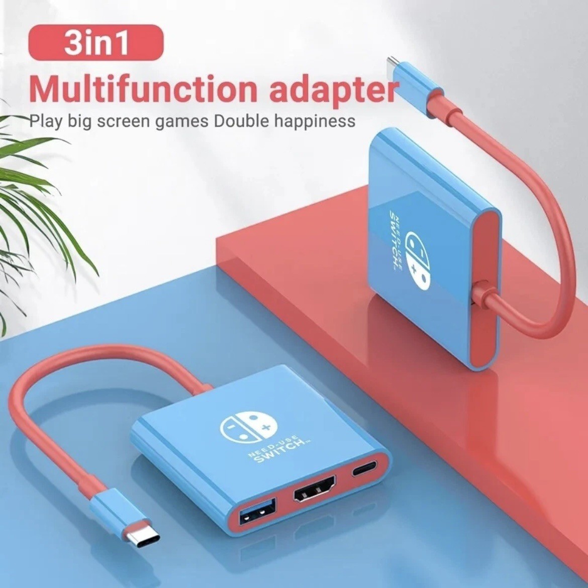 Nintendo Switch Dock USB-C Hub Adapter 4K HDMI Docking Station Portable TV 3.0