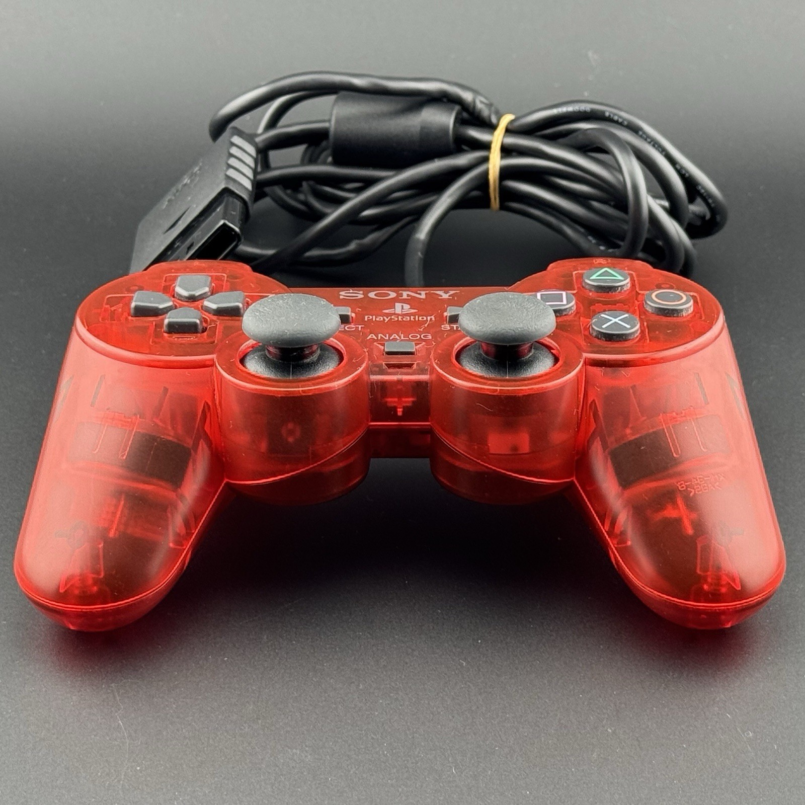 Sony PlayStation PS2 OEM Crimson Clear Red DualShock 2 Controller SCPH-10010 9