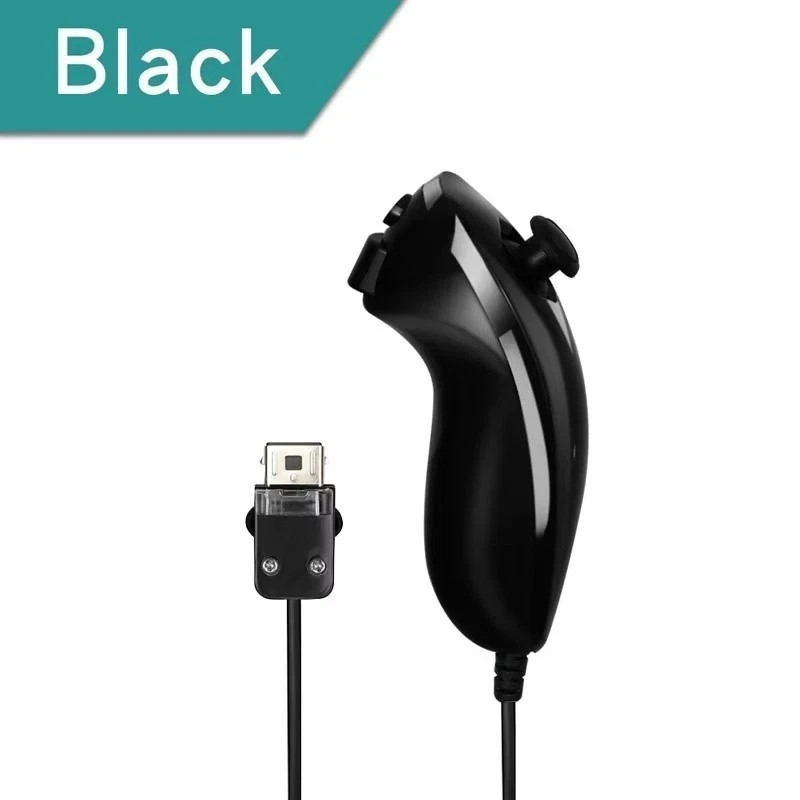 1/2Pack Wii Nunchuck Black White For Nintendo nunchucks for Nintendo Wii / Wii U