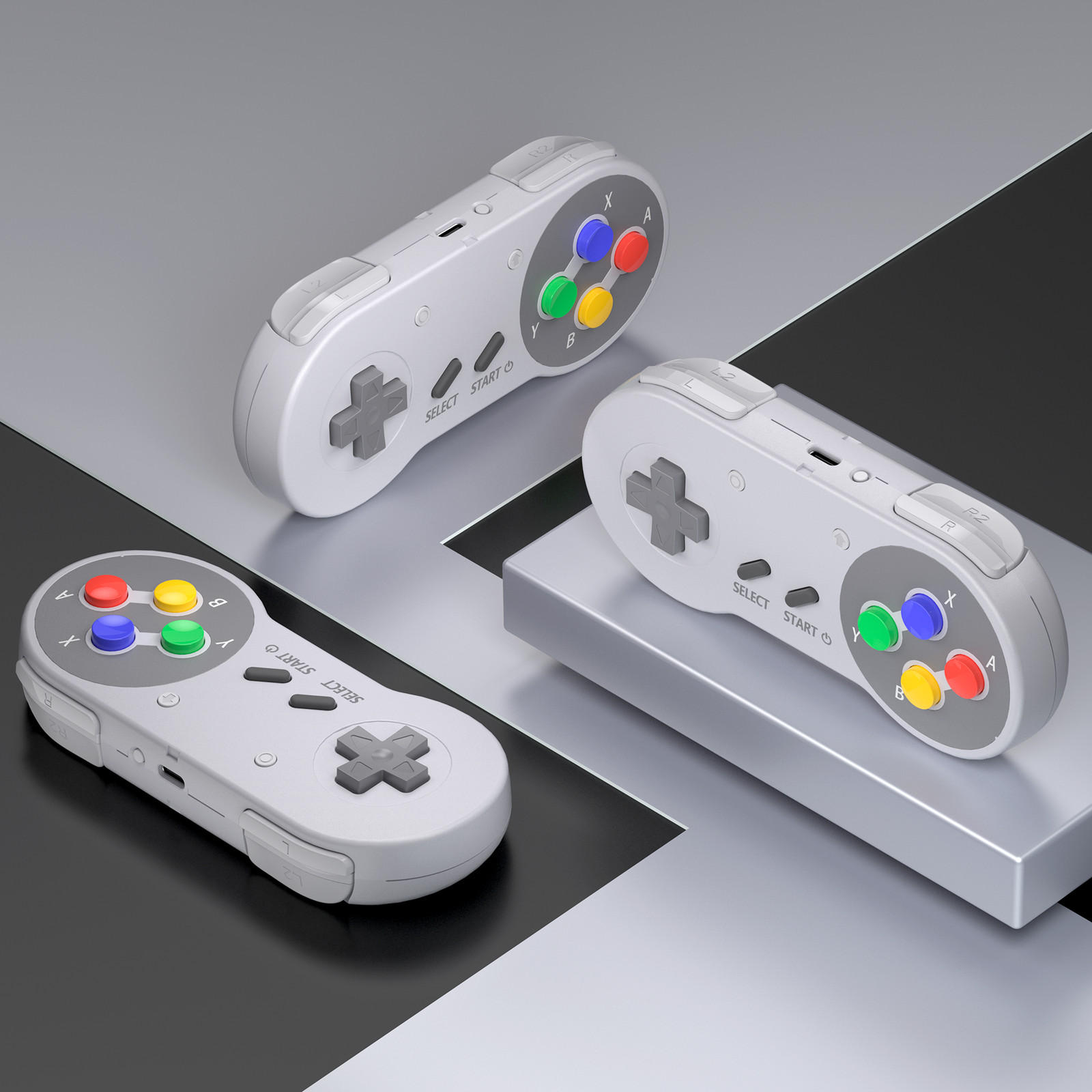 2.4 GHz Wireless SNES Switch Controller for Switch/Switch OLED Mac OS Raspberry