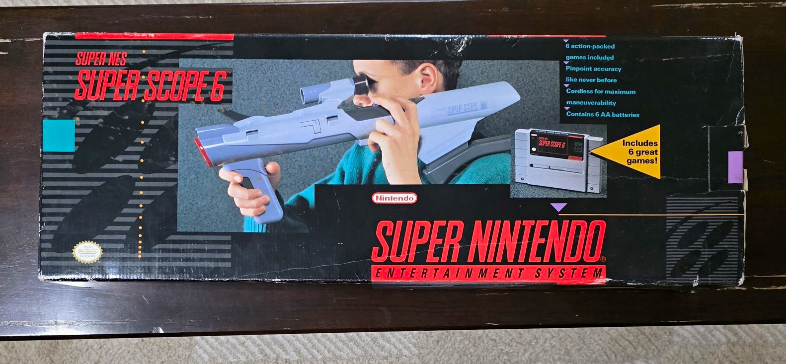 Nintendo Super Scope 6 Wireless Light Gun Controller for SNES, Gray