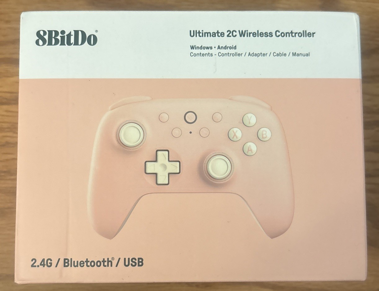 8BitDo Ultimate 2C Wireless Controller Peach 2.4G Bluetooth USB PC Android