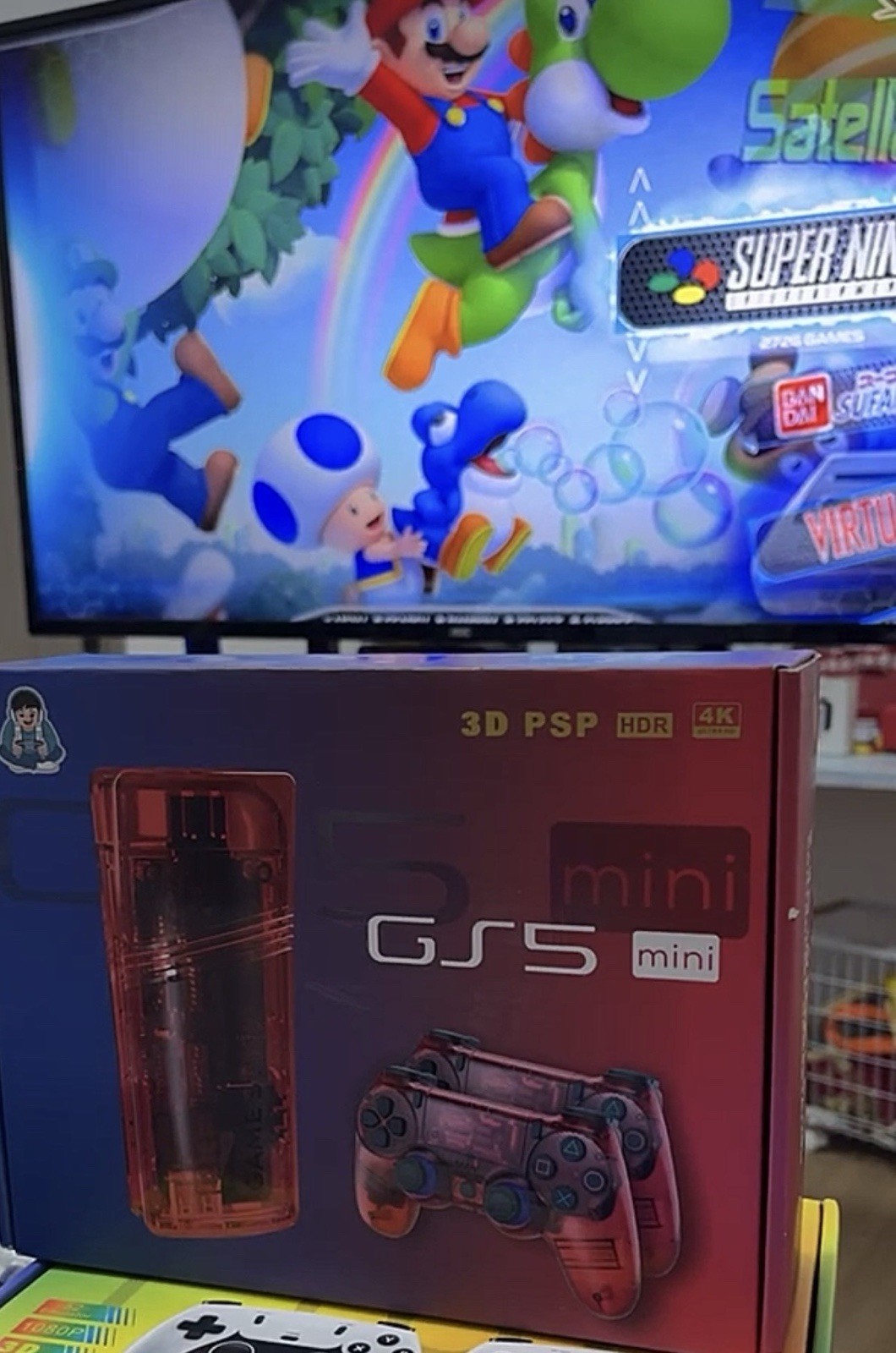 GS5 Portable Game Console Wireless Controller Gamestation Supports 53 Emulators
