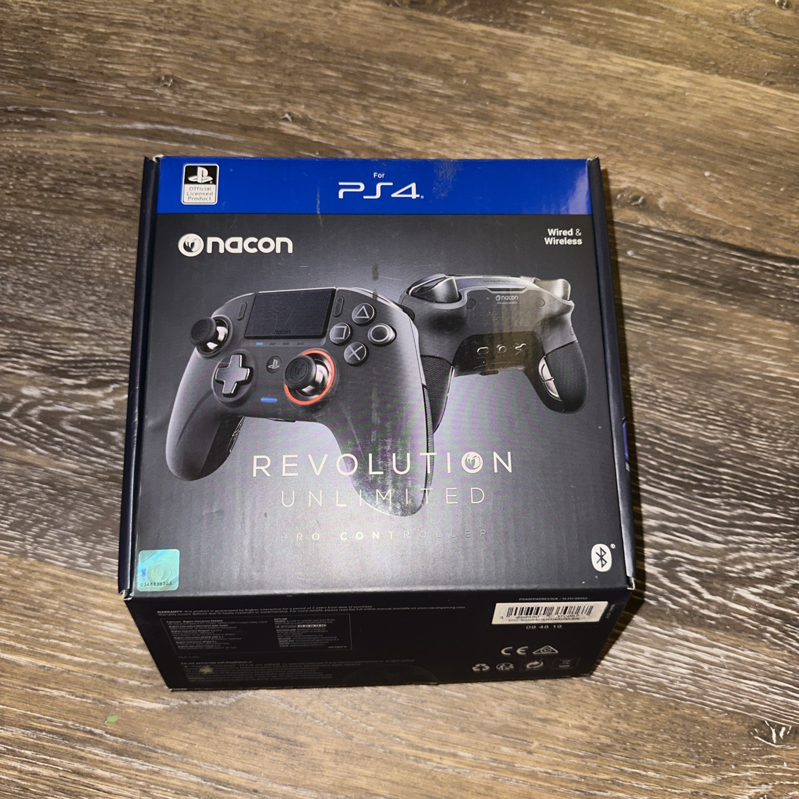 Nacon Revolution Unlimited Pro Controller Wireless/Wired Playstation 4/PC Black