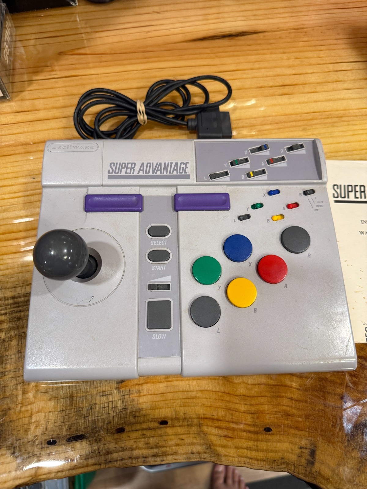 Super Advantage Arcade Stick Controller – Super Nintendo SNES (Complete)