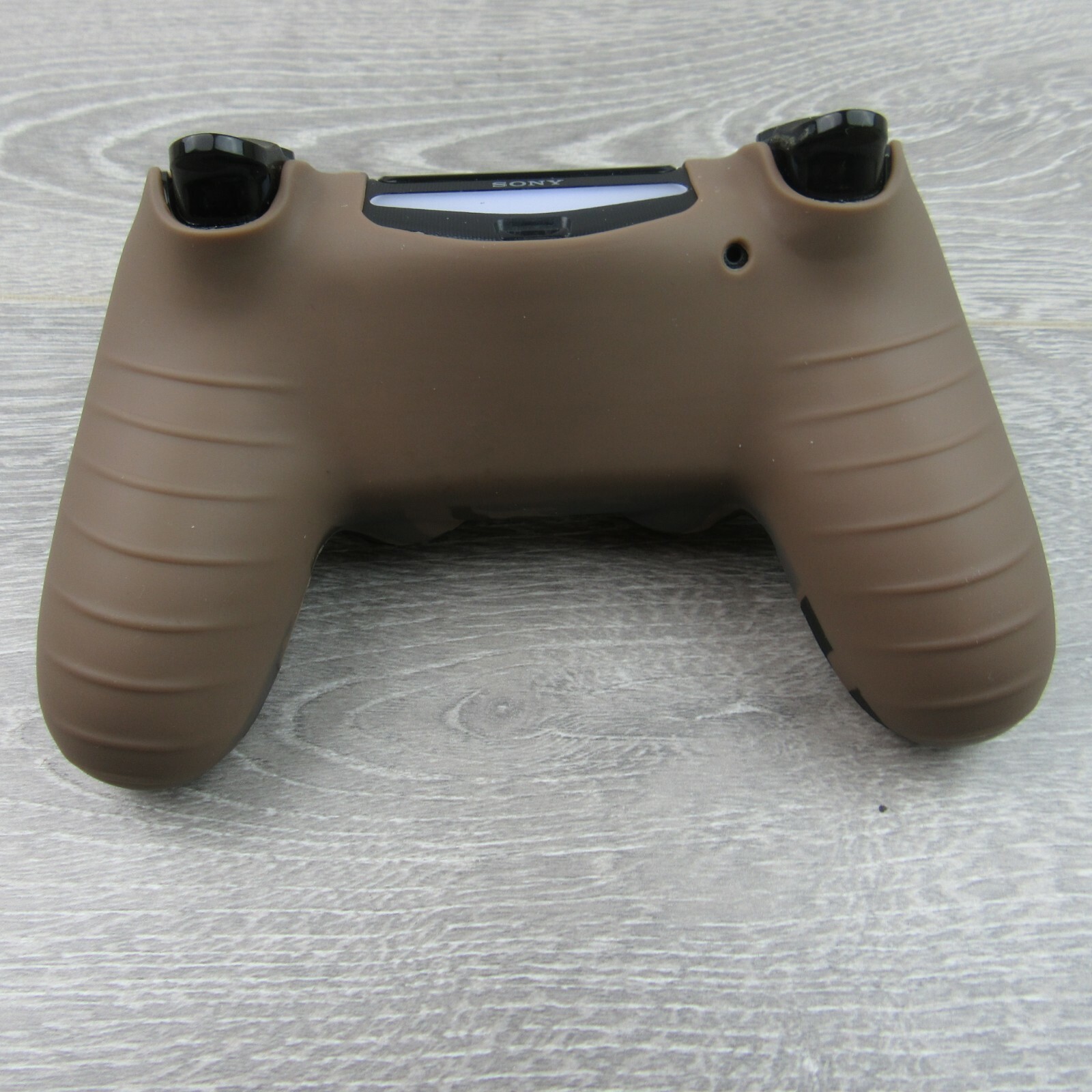 Silicone Grip Brown Camo Non Slip + (8) Thumb Grip Caps For PS4 Controller