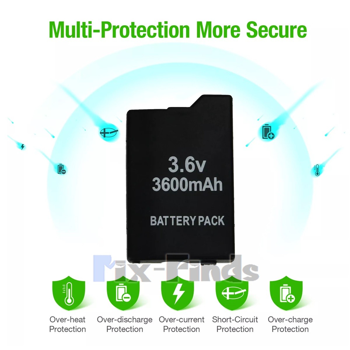LOT Rechargeable 3600mah Replacement Battery for Sony PSP Slim 2000/3000+Charger