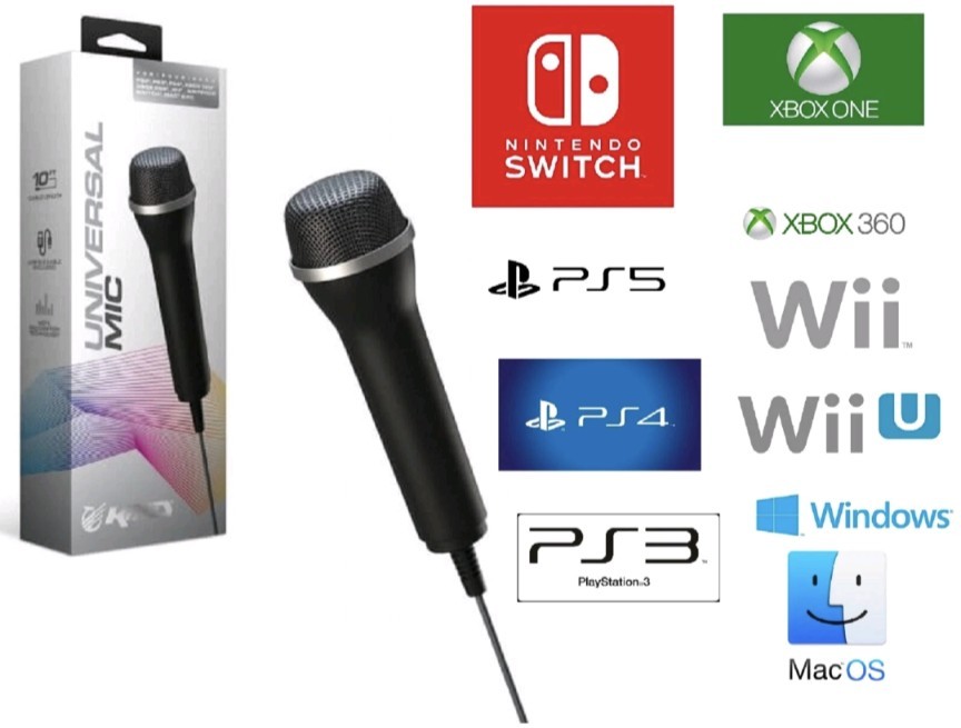 KMD Universal Gaming Microphone For PS4-PS5-Xbox One-Nintendo Switch NEW SEALED
