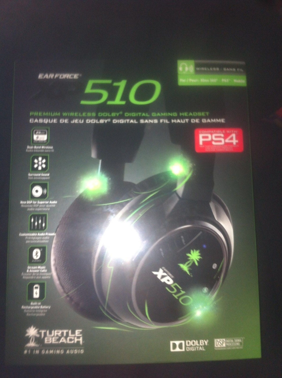 Turtle Beach XP510 PremiumWireless DolbyHeadset(XboxOne PS4,PS3,X360)*NewSealed*