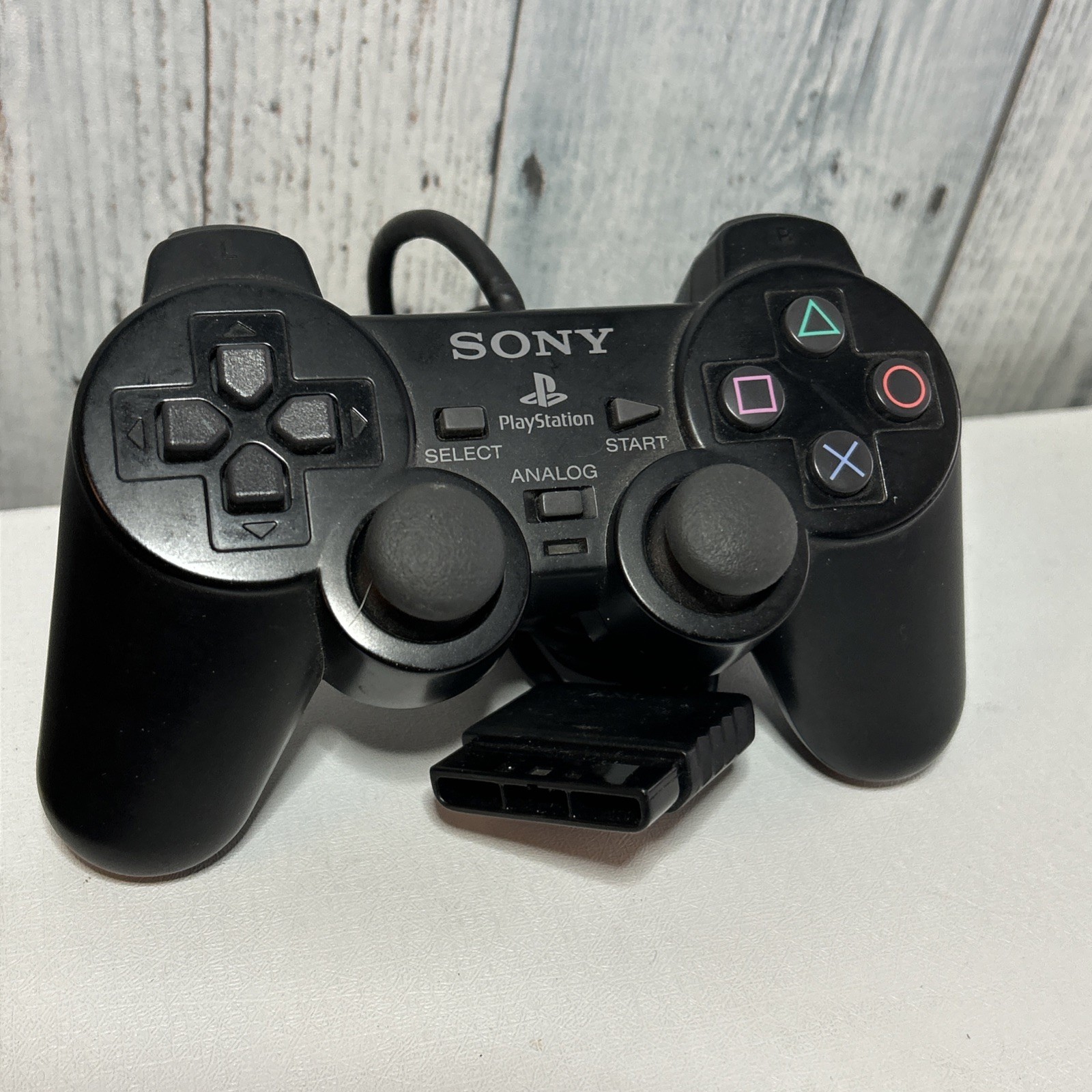 SONY PlayStation 2 PS2 DualShock 2 Black Controller OEM #SCPH-10010 *UNTESTED