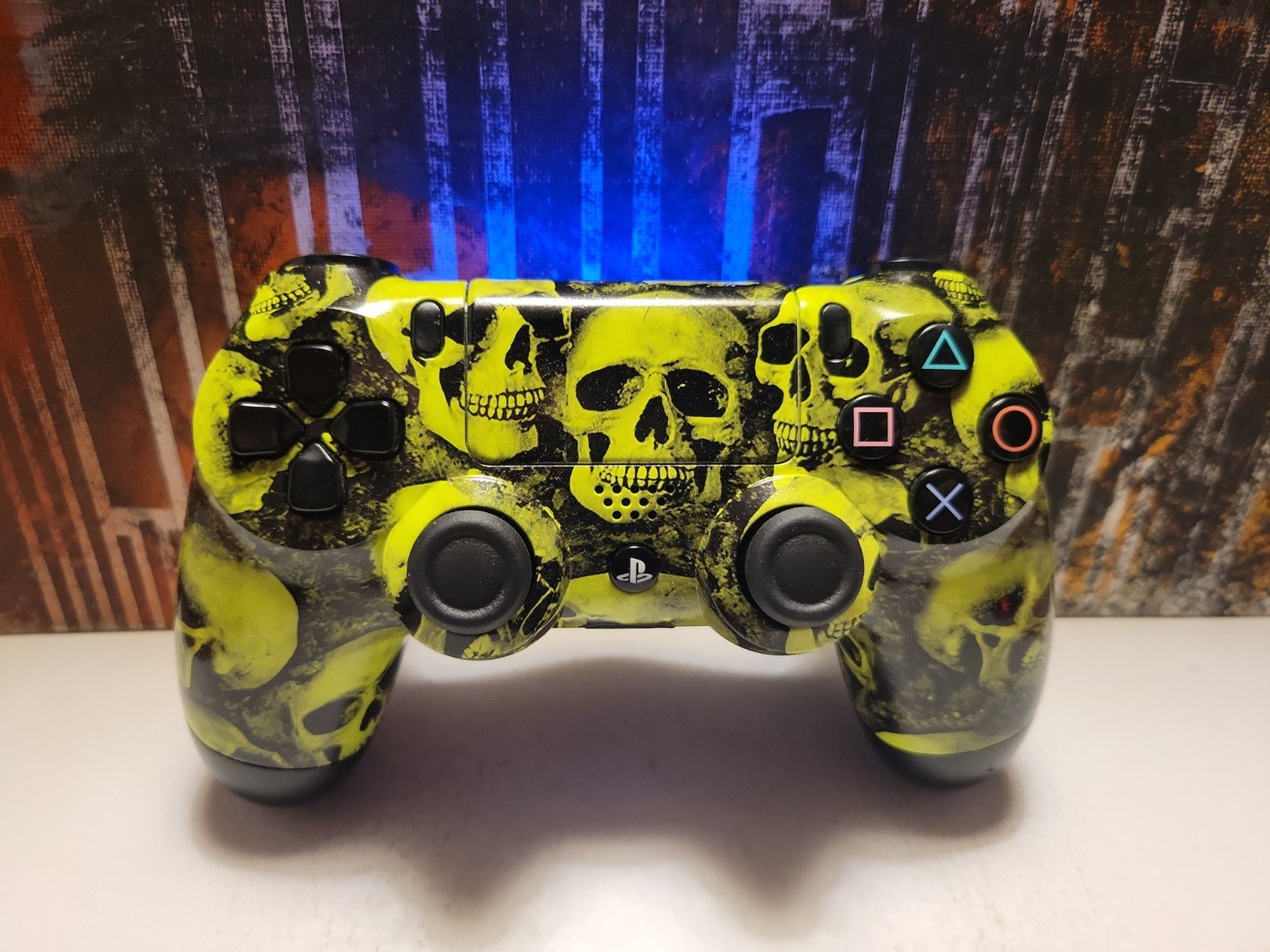 Skull Sony DualShock 4 Controller PlayStation PS4 – Custom Hydro Dipped