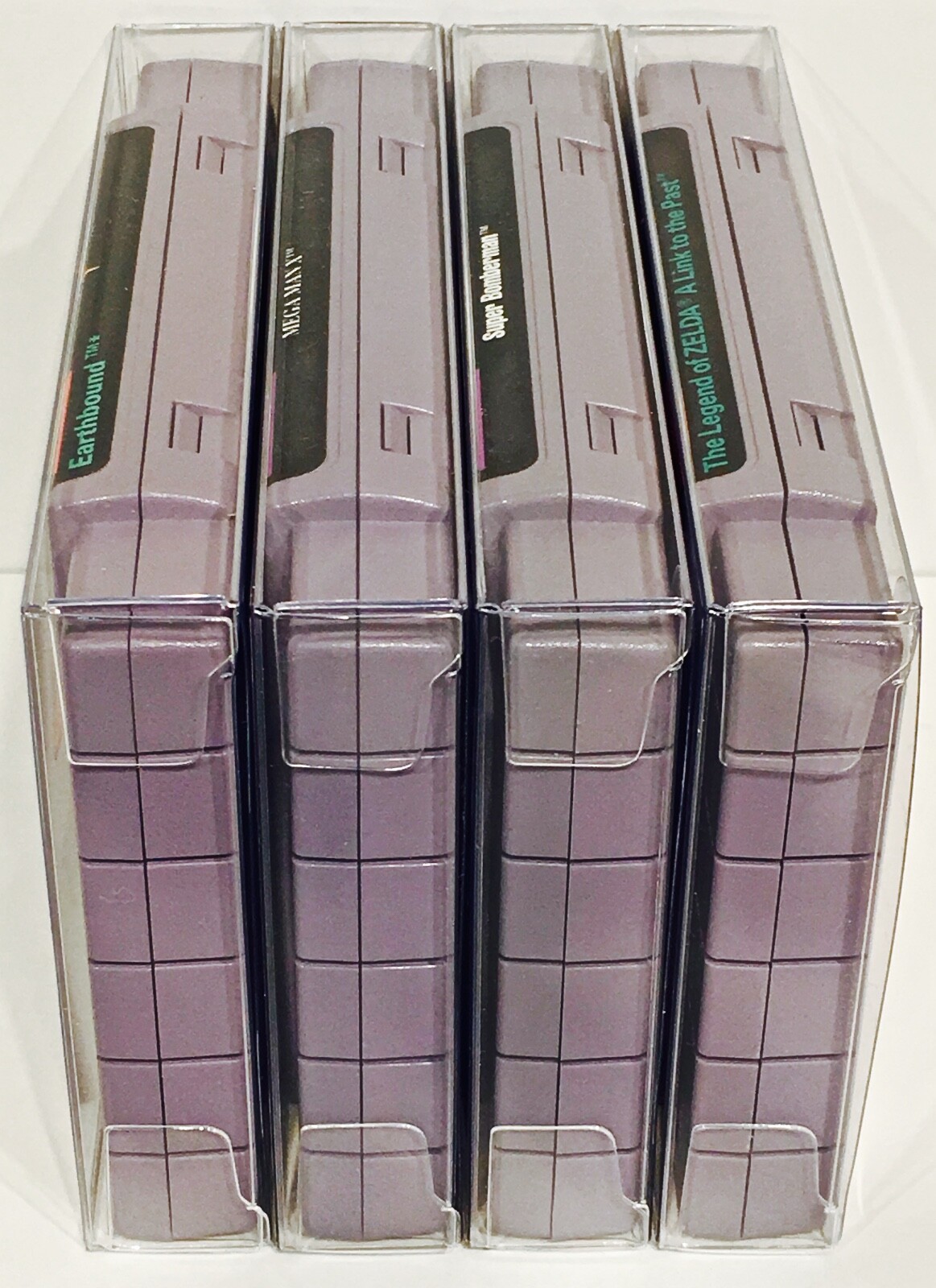 Display Protectors For Nintendo SNES CARTRIDGE Video Game Carts Clear Case Cover